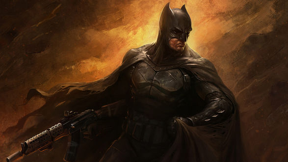 Обои на рабочий стол Batman / Бэтмен из комиксов компании Marvel / Марвел, by Raymond Minnaar