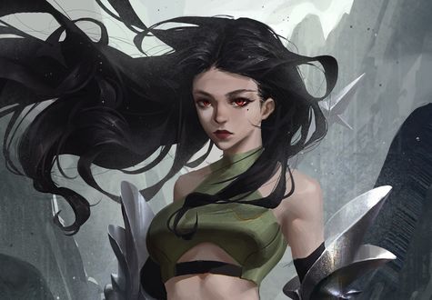 Обои на рабочий стол Девушка-VALKYRIE / ВАЛЬКИРИЯ, by yuanbin hu