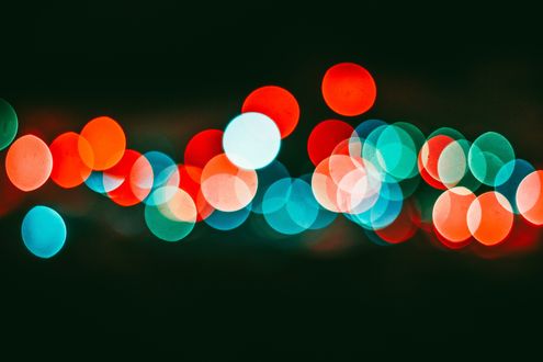 Обои на рабочий стол Фон из разноцветного боке, by Nong Vang