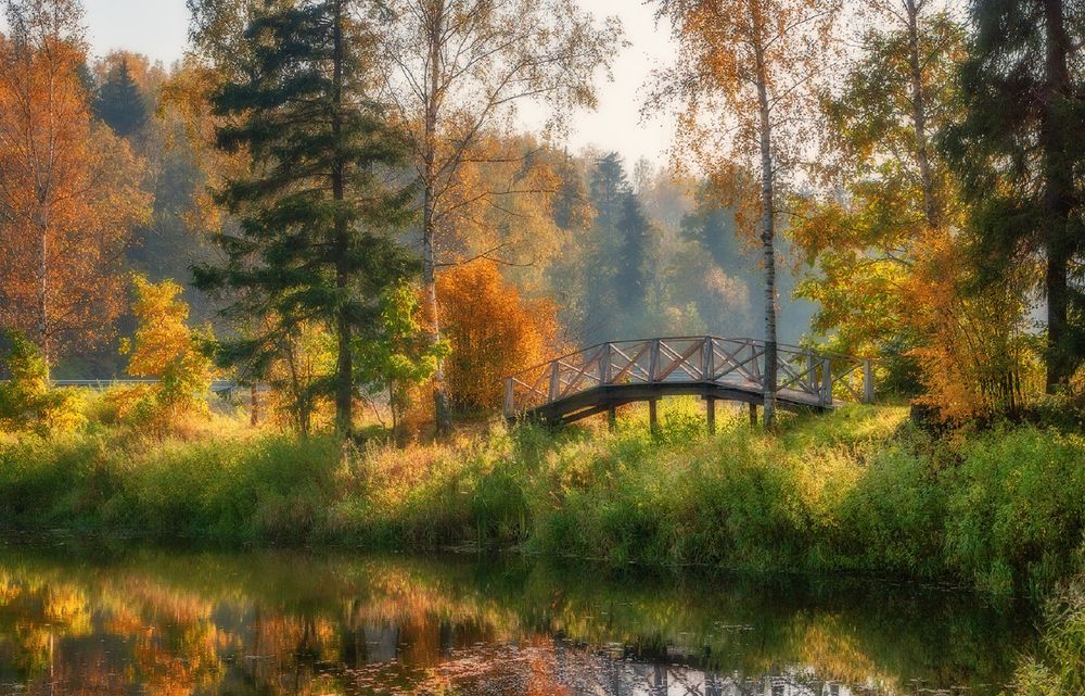 Осень в абрамцево картина