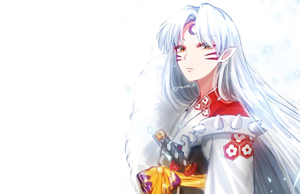 Обои для рабочего стола Демон Sesshomaru / Сесшомару из аниме InuYasha / Инуяша