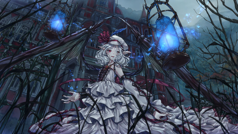 Обои для рабочего стола Remilia Scarlet / Ремилия Скарлет из игры и аниме Проект Восток / Touhou Project