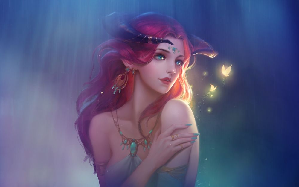 Обои для рабочего стола Девушка-Fairy / Фея, by JIANG YITING