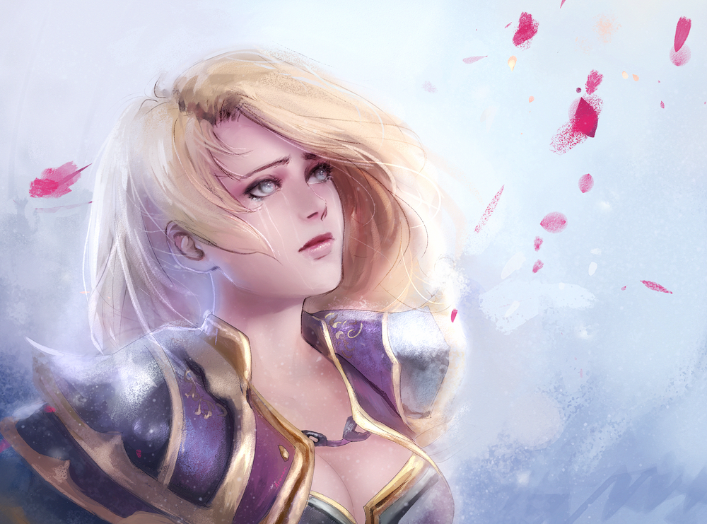 Обои для рабочего стола Jaina Proudmoore / Джайна Праудмур из игры World of Warcraft, by aramarii