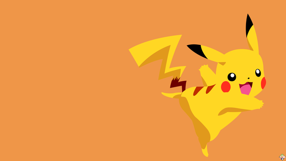 Обои на рабочий стол Pikachu / Пикачу из аниме Pokemon / Покемон, by SelflessDevotions