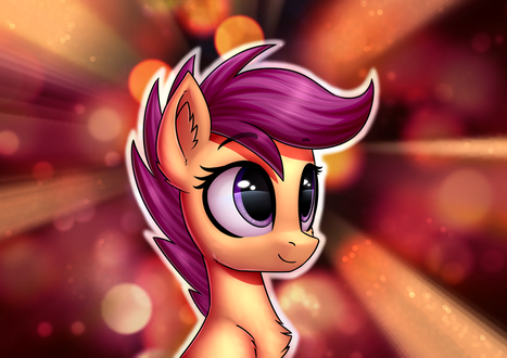 Обои на рабочий стол Scootaloo / Скуталу из мульсериала My Little Pony: Friendship is Magic / MLP:FiM / Мой маленький пони: Дружба – это чудо, by ConnieTheCasanova