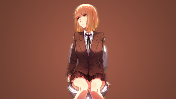 Обои на рабочий стол Hana Midorikawa / Хана Мидорикава из аниме Prison School / Школа-тюрьма, by ChrsVega