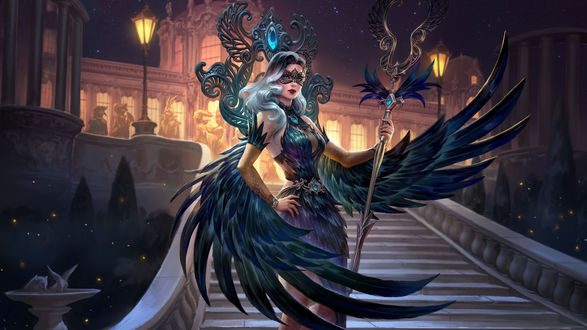 Обои на рабочий стол Египетская богиня Isis / Исида из игры Smite, by Scebiqu