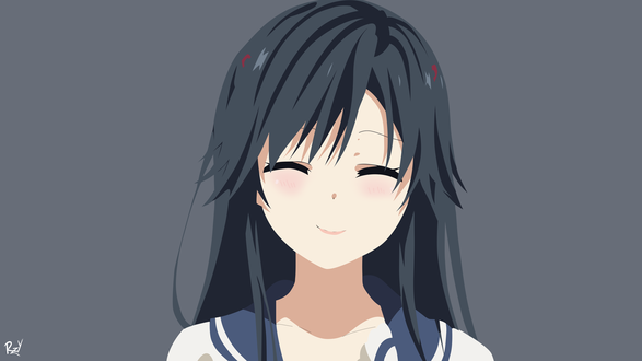 Обои на рабочий стол Sumireko Sanshokuin / Сумирэко Сансекуин из аниме Ore wo Suki nano wa Omae dake ka yo / ORESUKI. Да как меня можешь любить только ты, by Ryuzaky-kun