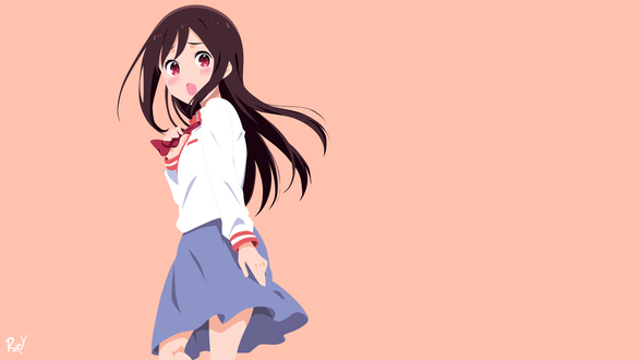 Обои на рабочий стол Bocchi Hitori / Ботти Хитори из аниме Hitoribocchi no Marumaru Seikatsu / Жизнь не в одиночку, by Ryuzaky-kun