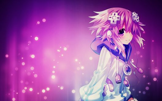 Обои на рабочий стол Neptune / Нептун из аниме Choujigen Game Neptune The Animation / Альтернативная игра богов, by Tigar03