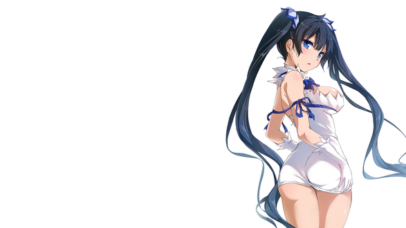 Обои на рабочий стол Hestia / Гестия из аниме Dungeon ni Deai wo Motomeru no wa Machigatteiru Darou ka / Может, я встречу тебя в подземелье, by BiohazardJoe