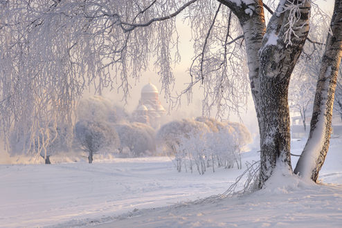 Обои на рабочий стол Зимний Санкт-Петербург, by Ed Gordeev