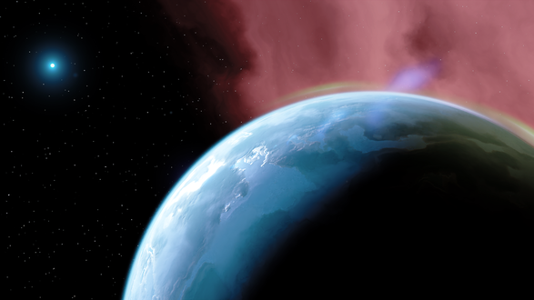 Обои на рабочий стол Планета в космосе, by Hydrogen Nebula