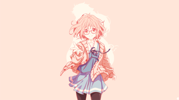 Обои на рабочий стол Mirai Kuriyama / Мирай Курияма из аниме Kyoukai no Kanata / За гранью, by noerulb