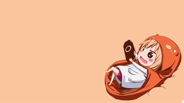Обои на рабочий стол Umaru Doma / Умару Дома из аниме Himouto! Umaru-chan / Двуличная сестренка Умару, by noerulb
