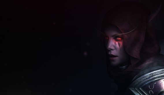 Обои на рабочий стол Сильвана Ветрокрылая / Sylvanas Windrunner из игры World Of Warcraft, by Mizuri Official