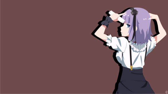 Обои на рабочий стол Hotaru Shidare / Хотару Шидарэ из аниме Dagashi Kashi / Магазинчик сладостей, by noerulb