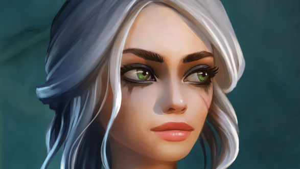 Обои на рабочий стол Ciri / Цирилла из игры The Witcher / Ведьмак, by Mironishin Story
