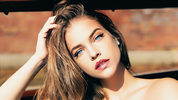 Обои на рабочий стол Портрет Барбара Палвин / Barbara Palvin в авто