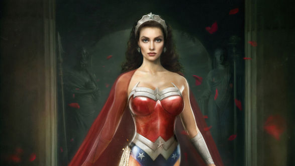 Обои на рабочий стол Diana / Диана из комикса Wonder Woman / Чудо-Женщина, by Joe Roberts