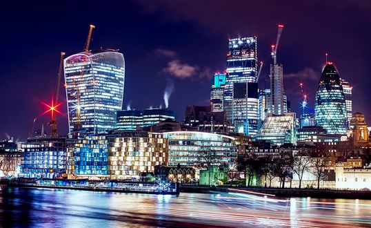 Обои на рабочий стол Лондон, Англия / London, England, Britain / Великобритания ночью, by 12019