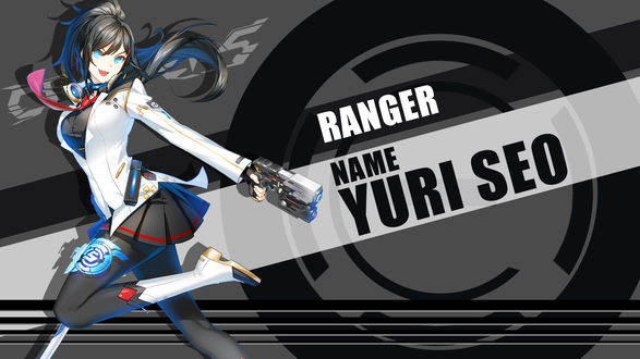 Обои на рабочий стол Yuri Seo / Юри Со из аниме Closers: Side Blacklambs / Доводчики: Отряд «Черные агнцы», by FiRaFi