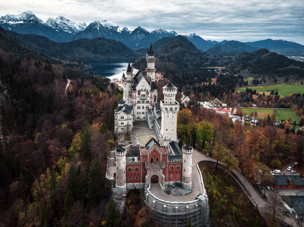 Обои на рабочий стол Castle Neuschwanstein / Замок Нойшванштайн, Бавария, юг Германии, by Alessandro laurito