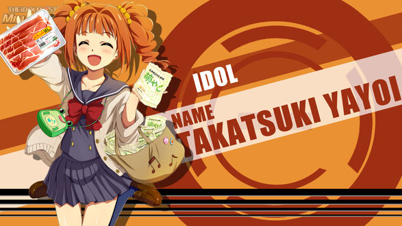Обои на рабочий стол Yayoi Takatsuki / Яей Такацуки из аниме The iDOLM@STER / Идолмастер, by FiRaFi