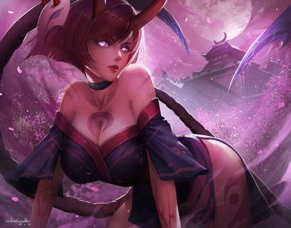 Обои на рабочий стол Evelynn / Эвелинн из игры League of Legends / Лига Легенд, by Windwalker Ture