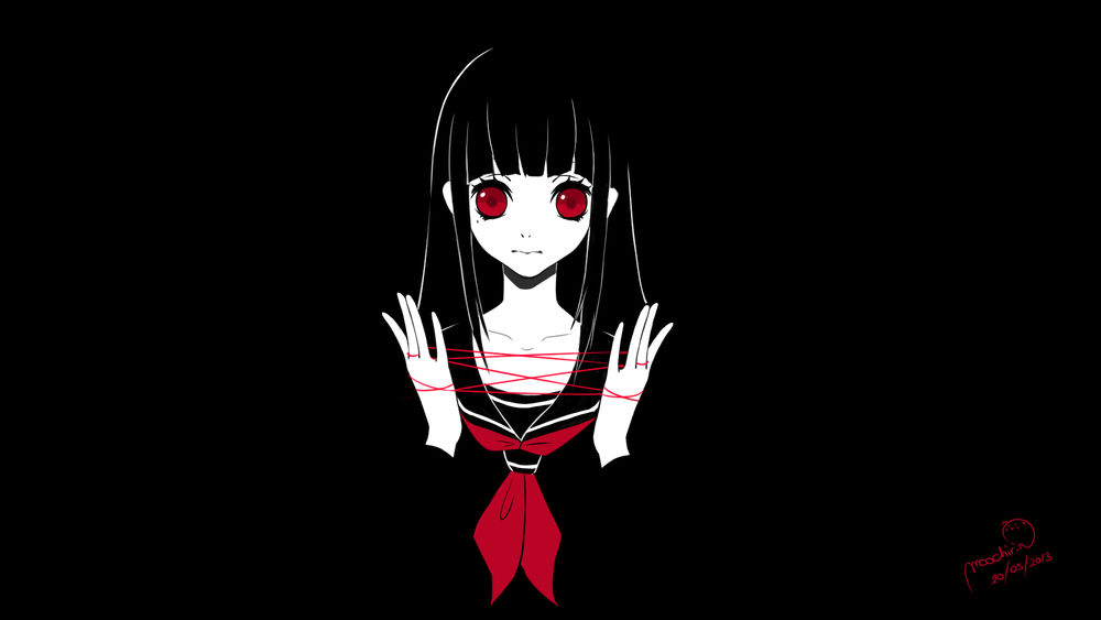 Обои Enma Ai / Энма Ай из аниме Jigoku Shoujo / Адская ...