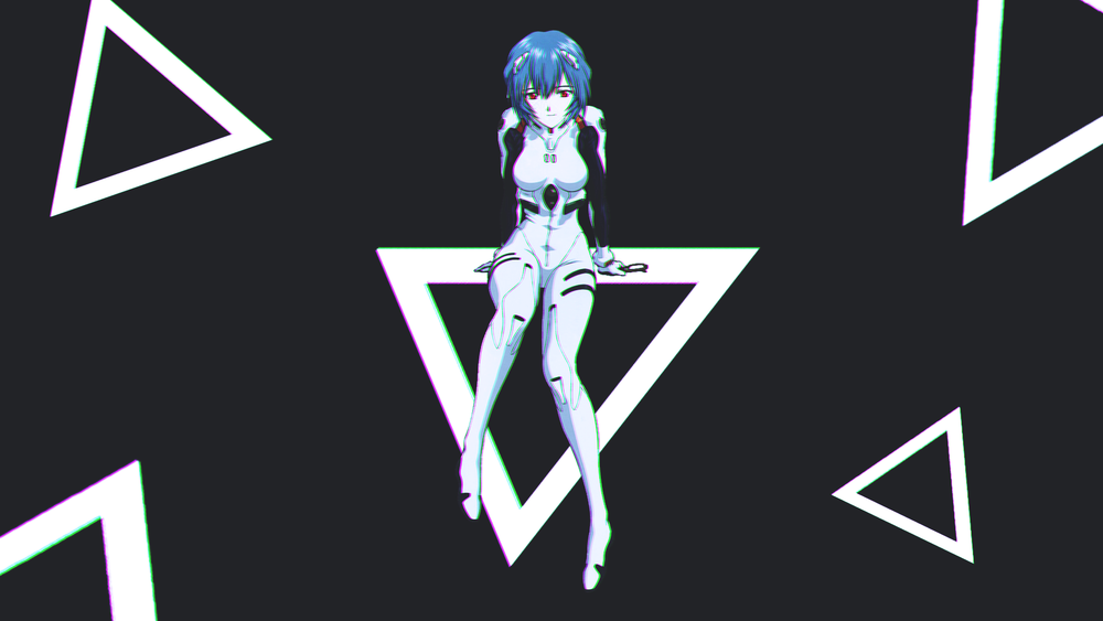 Обои для рабочего стола Ayanami Rei / Рей Аянами из аниме Evangelion / Евангелион, by Tiago81584