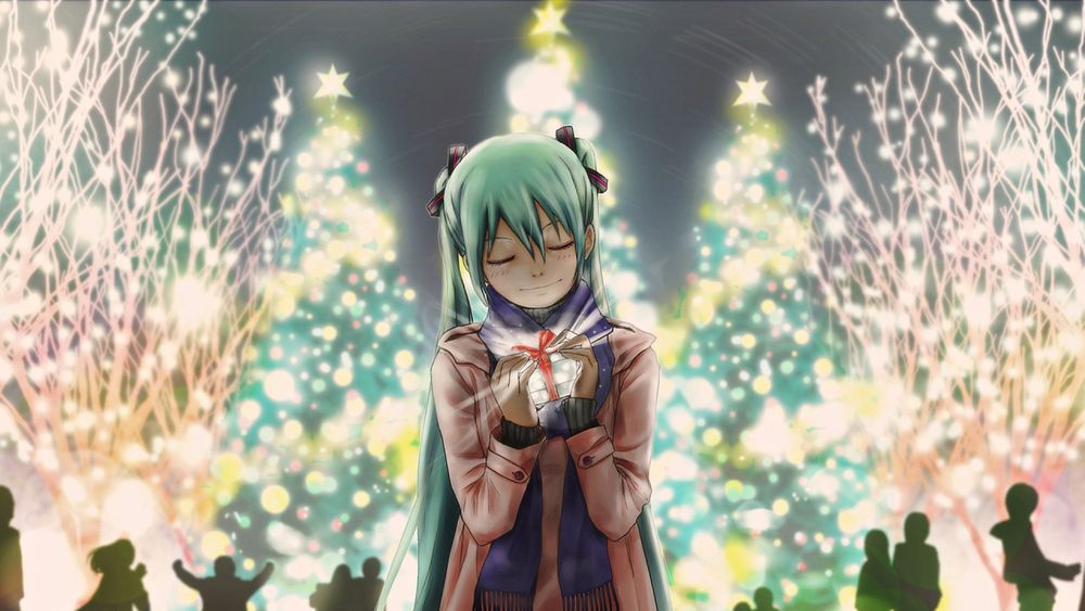 Обои для рабочего стола Vocaloid Miku Hatsune / Вокалоид Мику Хацунэ, by ANIMEWALLPAPERS247