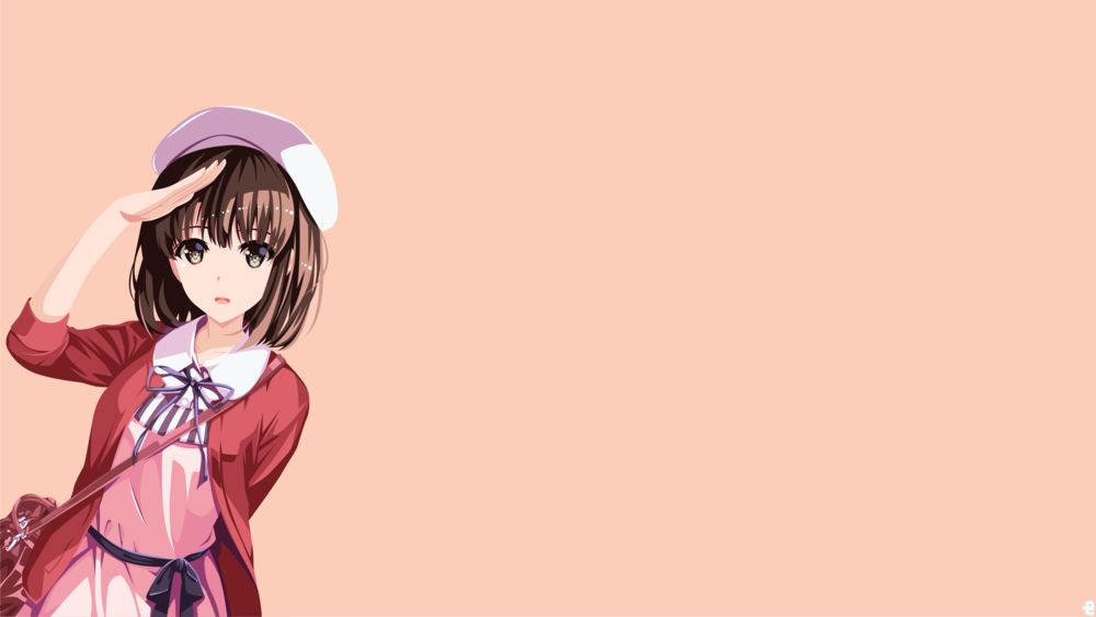 Обои для рабочего стола Megumi Katou / Мэгуми Като из аниме Saenai Heroine no Sodatekata / Как воспитать героиню из обычной девушки, by noerulb