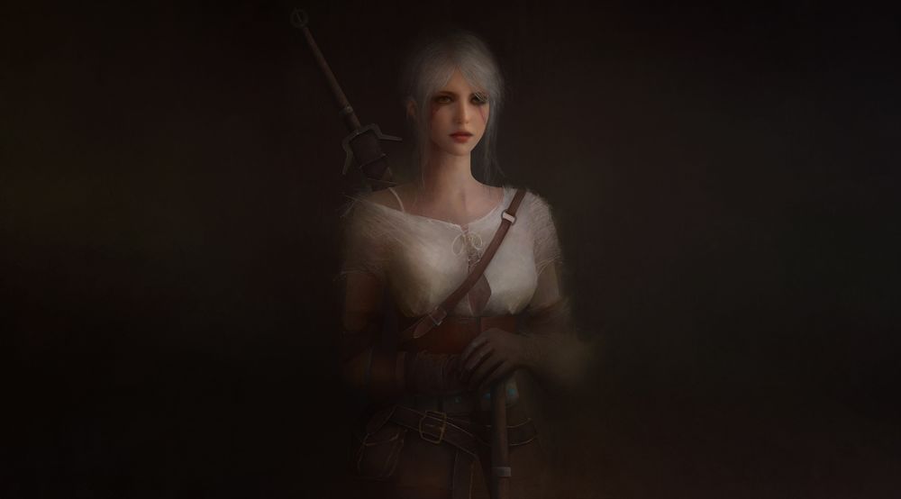 Обои для рабочего стола Ciri / Цирилла из игры The Witcher / Ведьмак, by ARIES s