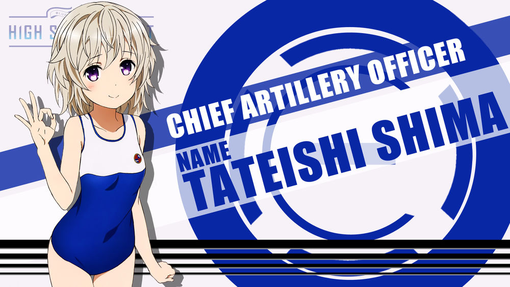 Обои для рабочего стола Shima Tateishi / Сима Татэиси из аниме High School Fleet / Морская школа, by FiRaFi