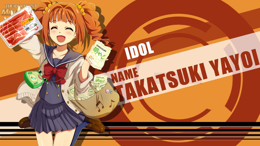 Обои для рабочего стола Yayoi Takatsuki / Яей Такацуки из аниме The iDOLM@STER / Идолмастер, by FiRaFi