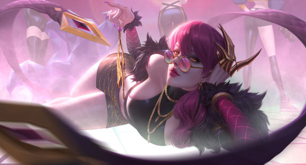 Обои на рабочий стол Evelynn / Эвелинн из игры League of Legends / Лига Легенд, by Jia Cai