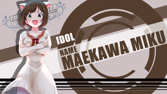 Обои на рабочий стол Miku Maekawa / Мику Маэкава из аниме he iDOLM@STER Cinderella Girls 2nd Season / Идолмастер: Девушки-золушки 2, by FiRaFi