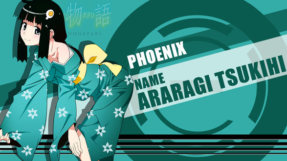 Обои на рабочий стол Tsukihi Araragi / Цукихи Арараги из аниме Nisemonogatari / Истории подделок, by FiRaFi