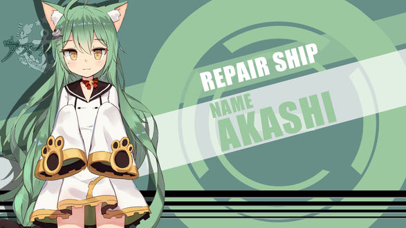 Обои на рабочий стол Akashi из игры Azur Lane: Crosswave, by FiRaFi