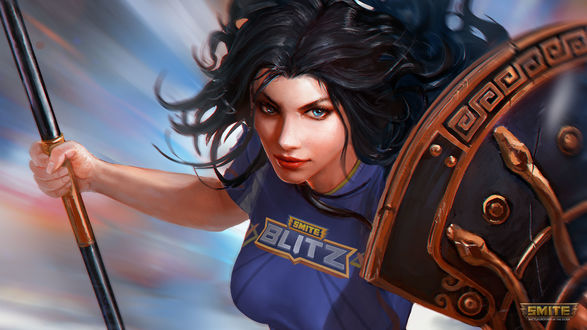 Обои на рабочий стол Богиня Athena / Афина из игры Smite, by MarmaduX