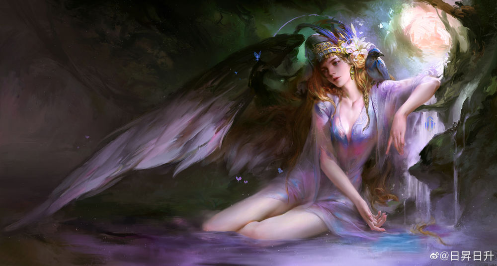 Обои для рабочего стола Fallen Angel / Падший ангел, by gyxycn