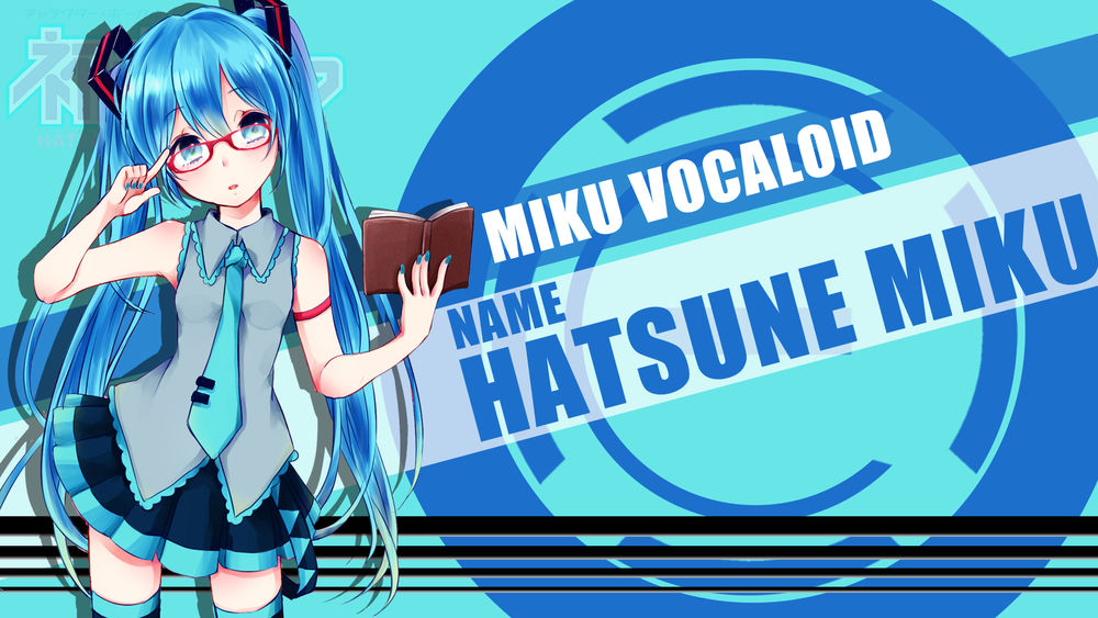 Обои для рабочего стола Vocaloid Hatsune Miku / Вокалоид Хацуне Мику, by FiRaFi