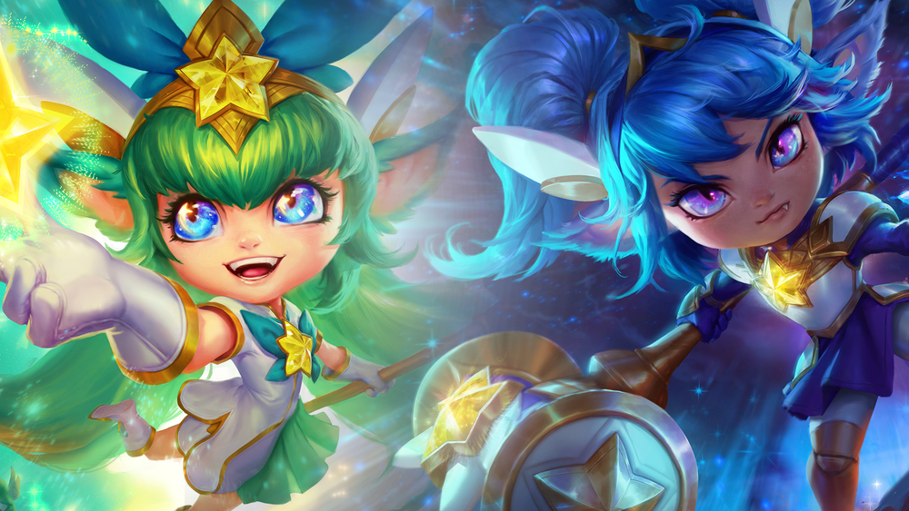 Обои для рабочего стола Персонажи из игры League of Legends, by mini45k