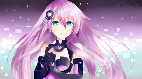 Обои на рабочий стол Neptune / Нептун из аниме Choujigen Game Neptune The Animation / Альтернативная игра богов, by Blackstar2705