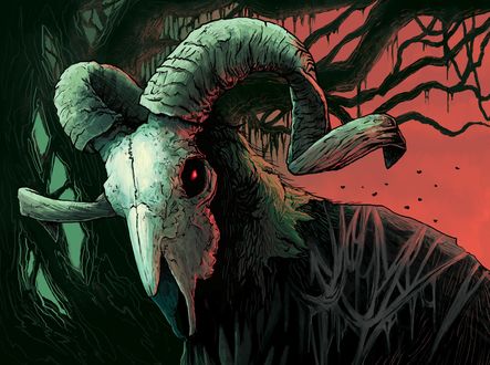 Обои на рабочий стол Лесной демон, by ЕЃukasz Piwinski