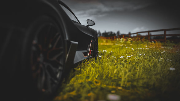 Обои на рабочий стол Французский гиперкар Bugatti Divo, видеоигра Forza Horizon 4