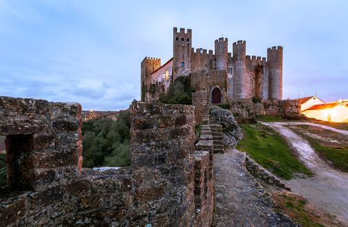 Обои на рабочий стол Замок Obidos, Portugal / Обидуш, Португалия, by Joe Daniel Price