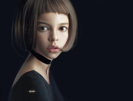 Обои на рабочий стол Mathilda / Матильда из кинофильма Леон, by Huy Ozuno